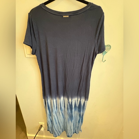 Micheal Kors Navy Blue Tie-Dye Women's Top - Picture 5 of 5